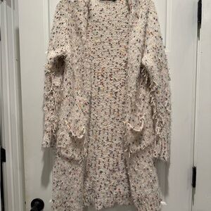 Doe & Rae Multicolor Speckled Cardigan